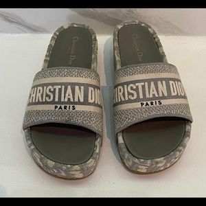 Christian Dior Dway Platform Slide Sandals